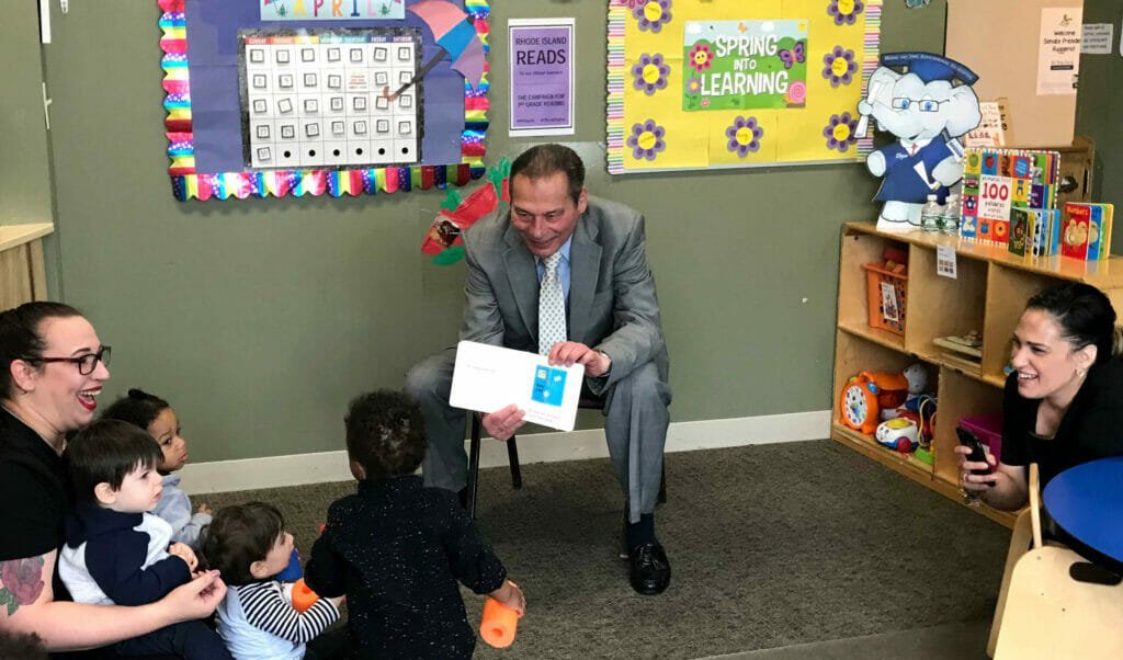 Senate President Ruggerio reads to DDC North Providence children 2 Senate President Ruggerio reads to DDC North Providence children