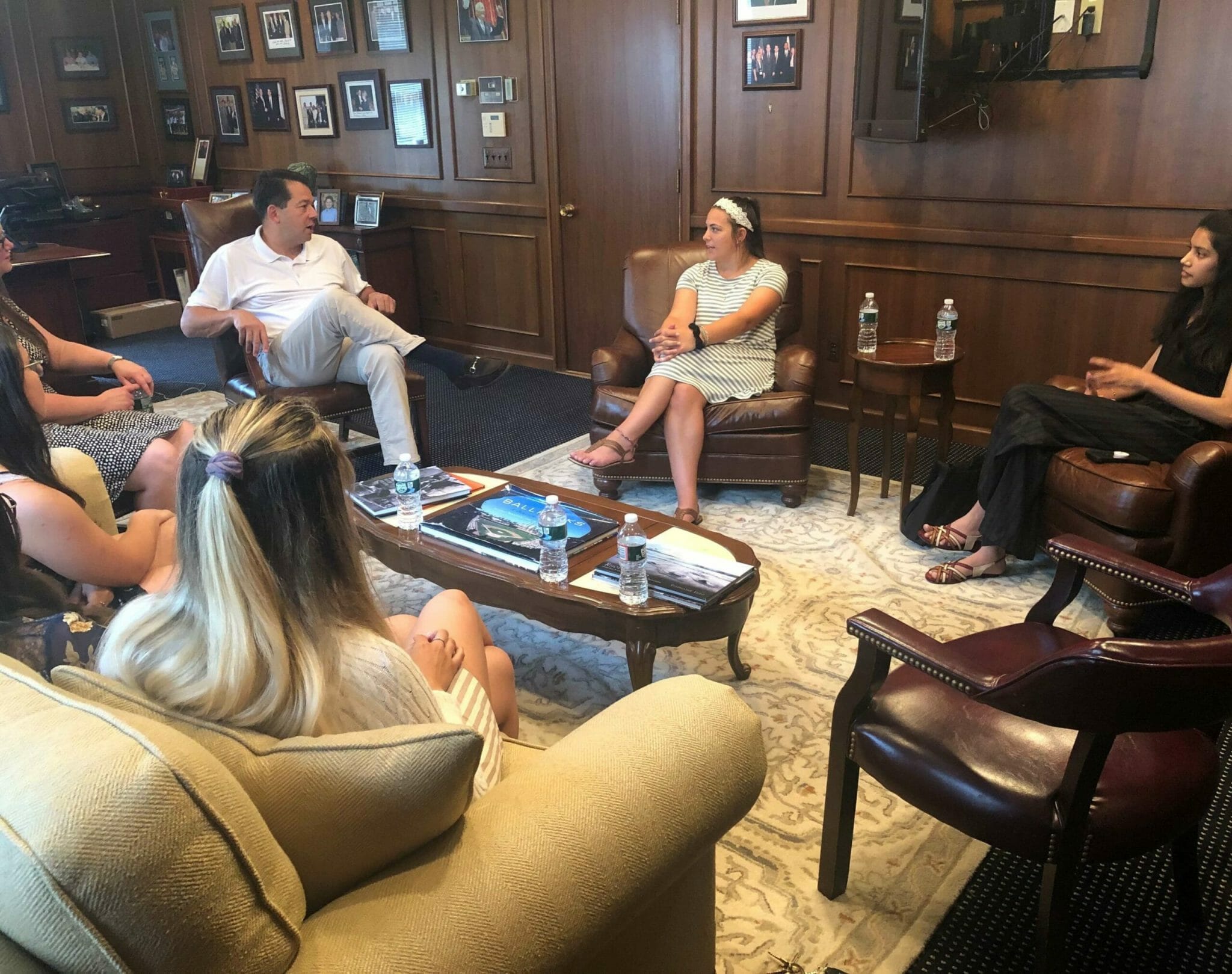 PrepareRI Interns Meet Lobbyist 1 PrepareRI Interns Meet Lobbyist